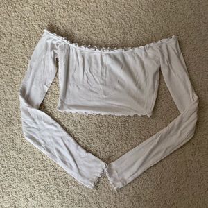 forever 21 off the shoulder crop top